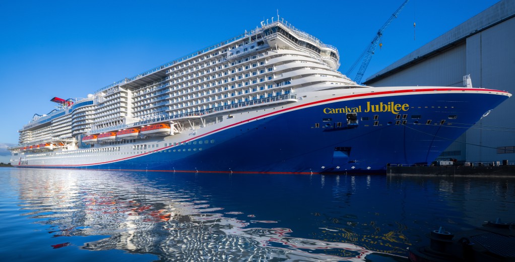 Meyer Werft conveys cruise ship Carnival Jubilee (Image at LateCruiseNews.com - October 2023)