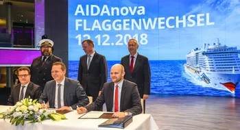 AIDAnova Flaggenwechsel
