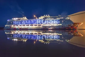 Genting Dream at the outfitting pier