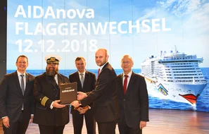 AIDAnova Flaggenwechsel