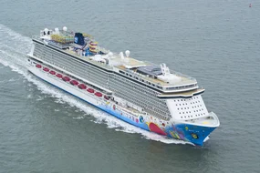 Norwegian Breakaway afloat