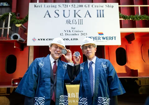 Kiellegung ASUKA III Kiellegung ASUKA III