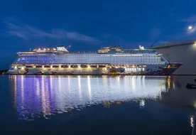 Genting Dream illuminated