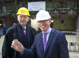 Keel laying ceremony for Norwegian Joy