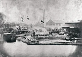 Die Meyer Werft im Jahre 1874